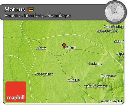 Physical 3D Map of Mateus