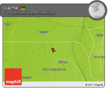 Physical 3D Map of Uache