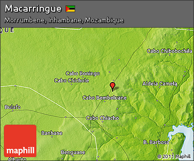 Physical 3D Map of Macarringue