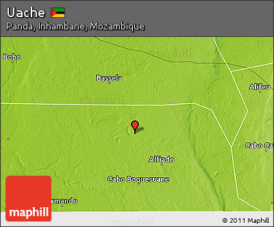 Physical 3D Map of Uache
