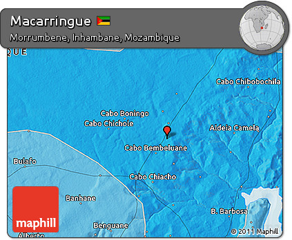 Political 3D Map of Macarringue