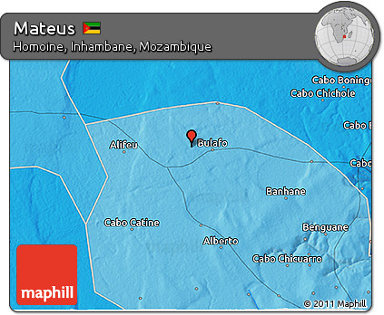 Political 3D Map of Mateus