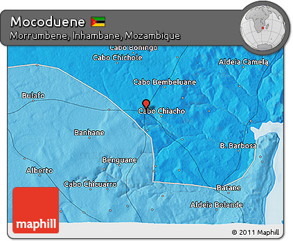 Political 3D Map of Mocoduene