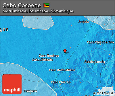 Political 3D Map of Cabo Cocoene