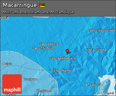 Political 3D Map of Macarringue