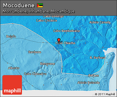 Political 3D Map of Mocoduene