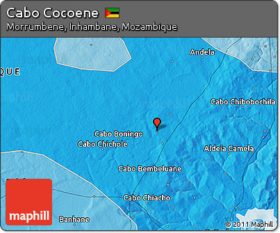 Political 3D Map of Cabo Cocoene