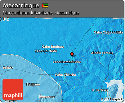 Political 3D Map of Macarringue