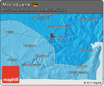 Political 3D Map of Mocoduene