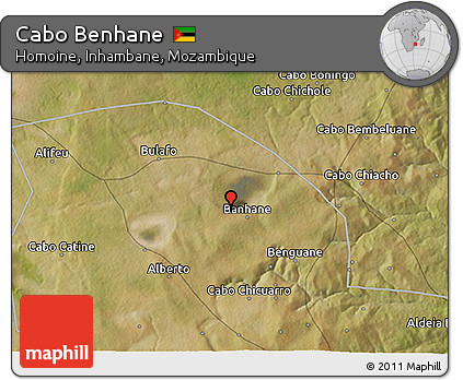 Satellite 3D Map of Cabo Benhane