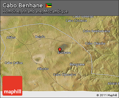 Satellite 3D Map of Cabo Benhane
