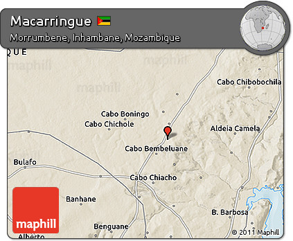 Shaded Relief 3D Map of Macarringue