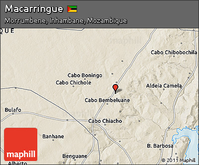Shaded Relief 3D Map of Macarringue