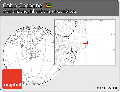 Blank Location Map of Cabo Cocoene