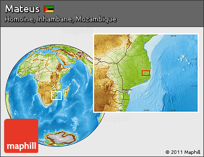 Physical Location Map of Mateus