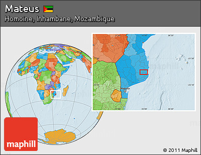 Political Location Map of Mateus