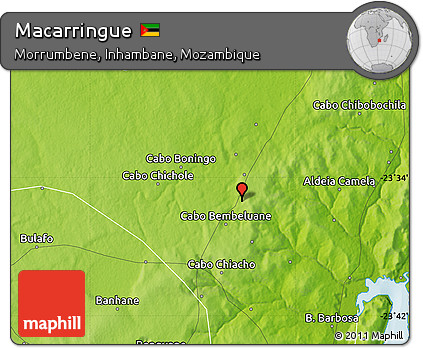 Physical Map of Macarringue