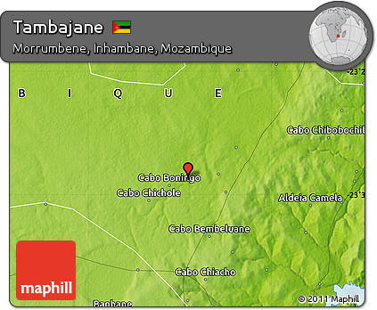 Physical Map of Tambajane