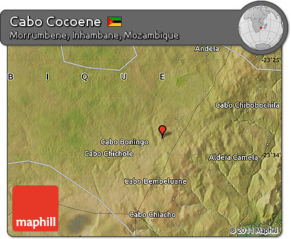 Satellite Map of Cabo Cocoene