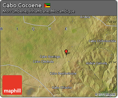 Satellite Map of Cabo Cocoene
