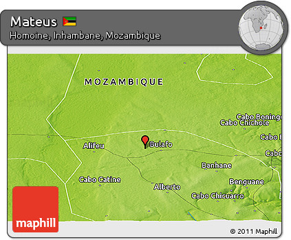 Physical Panoramic Map of Mateus