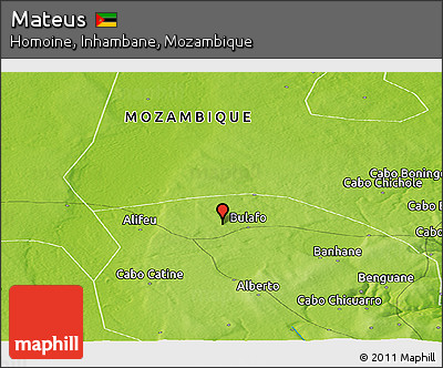 Physical Panoramic Map of Mateus