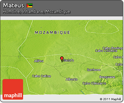 Physical Panoramic Map of Mateus
