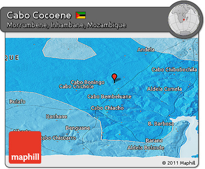 Political Panoramic Map of Cabo Cocoene