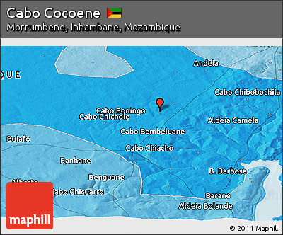 Political Panoramic Map of Cabo Cocoene