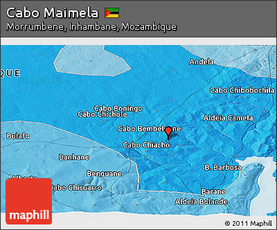 Political Panoramic Map of Cabo Maimela