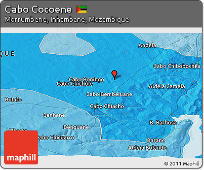 Political Panoramic Map of Cabo Cocoene