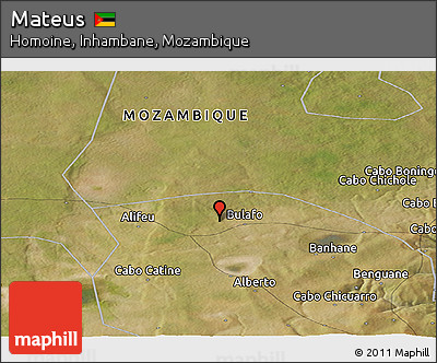 Satellite Panoramic Map of Mateus
