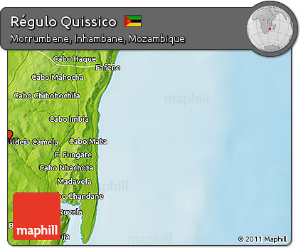 Physical 3D Map of Régulo Quissico