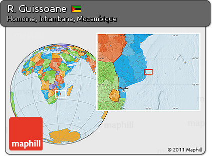 Political Location Map of R. Guissoane