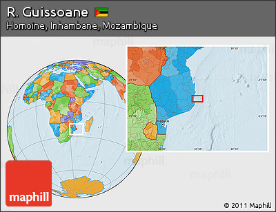 Political Location Map of R. Guissoane