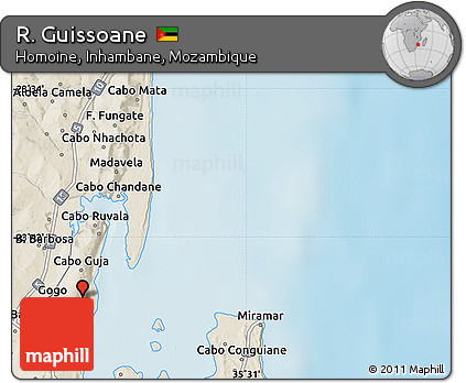 Shaded Relief Map of R. Guissoane