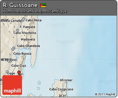 Shaded Relief Map of R. Guissoane