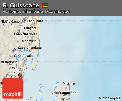 Shaded Relief Map of R. Guissoane