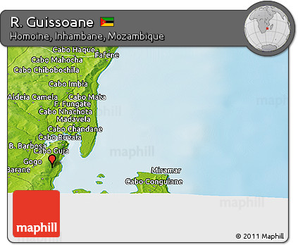 Physical Panoramic Map of R. Guissoane