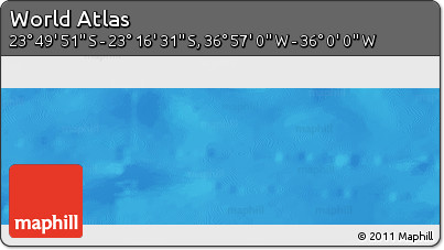 Physical Panoramic Map of the Area around 23° 33' 11" S, 36° 28' 30" W