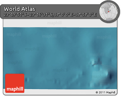 Satellite 3D Map of the Area around 23° 33' 11" S, 37° 28' 30" E
