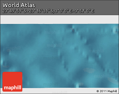 Satellite 3D Map of the Area around 23° 33' 11" S, 3° 28' 30" E