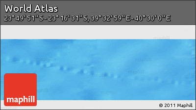 Physical Panoramic Map of the Area around 23° 33' 11" S, 40° 1' 29" E