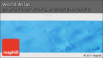 Political Panoramic Map of the Area around 23° 33' 11" S, 40° 52' 30" E