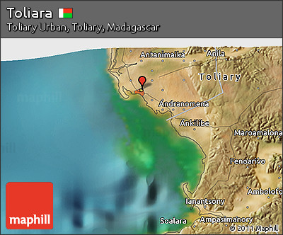 Satellite 3D Map of Toliara