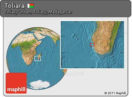 Satellite Location Map of Toliara