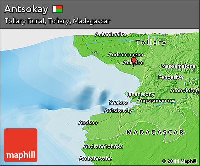 Political Panoramic Map of Antsokay