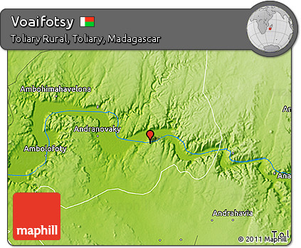 Physical 3D Map of Voaifotsy