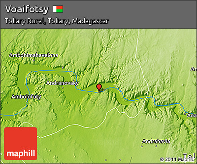 Physical 3D Map of Voaifotsy