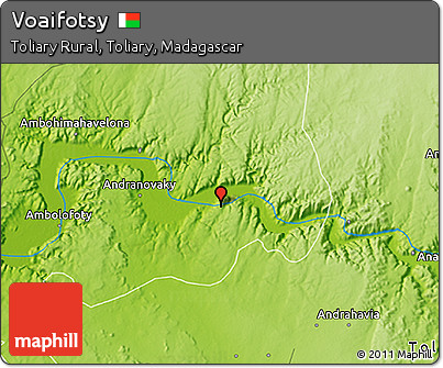 Physical 3D Map of Voaifotsy